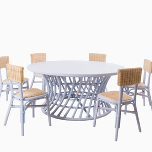 Venta al por Mayor de Sillas Infantiles de Ratán Rosa, Azul y Amarillo, Juego de Muebles Infantiles para Fiestas y Eventos, Muebles Infantiles Hechos a Mano de Vietnam - Product Image 3