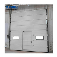 Puertas seccionales de acero automáticas con abridor de seguridad, eficientes, precio de fábrica con motor