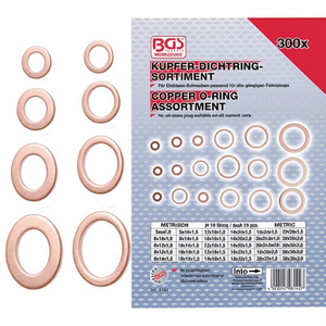 Surtido de Anillos de Sellado 300 Piezas BGS - Product Image 3