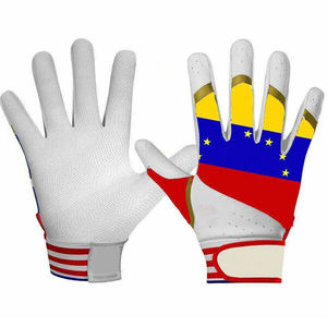 Gants de frappeur de baseball personnalisés pour les jeunes en tissu respirant avec caractéristiques de préhension serrée - Product Image 1