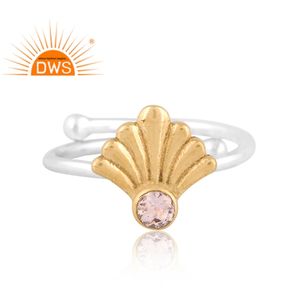 Haute qualité en argent Sterling fin cristal naturel Quartz pierres précieuses bague empilable bijoux personnalisés pour les femmes cadeau pour elle - Product Image 2