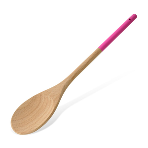 Cuillère en bois poignée imprimée cuillère réutilisable à la main couverts de qualité supérieure poignée rose cuillère en bois personnalisée - Product Image 1