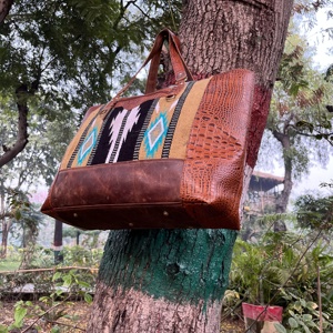 กระเป๋าสะพายไหล่ทรงอานม้าสไตล์แอซเท็กมีดีไซน์ไม่เหมือนใครกระเป๋าสารพัดประโยชน์สำหรับผู้หญิงสินค้ามาใหม่ - Product Image 2