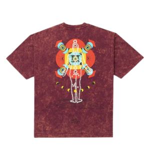 T-shirts pour hommes en coton 100% lavé, coupe ample, couleur marron, style vintage, streetwear décontracté, doux, respirant, pour un usage quotidien urbain - Product Image 3