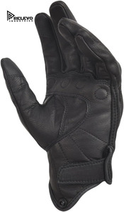 Guantes de Motociclismo de Cuero Antideslizantes Personalizados, Compatibles con Pantalla Táctil, Guantes de Verano para Motociclismo - Product Image 4