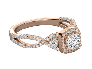 Bague solitaire en or blanc 14 carats de créateur, élégante et classique, certifiée IGI, diamant taille brillant, clarté VVS, bijoux pour fiançailles - Product Image 3