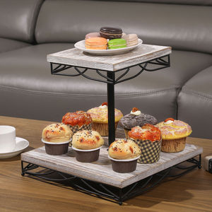 Hot Sale 2 Tier <b>Cupcake</b> <b>Stand</b> Dessert Tier <b>Stand</b> Cake Holder <b>Stand</b> <b>Cupcake</b> Holder for Dessert Table in Affordable Price - Product Image 2