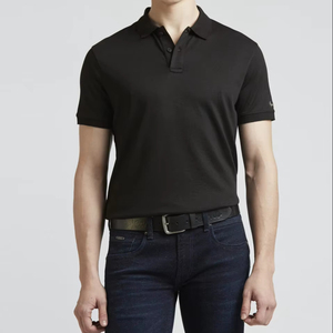 Venta al por mayor 100% algodón de los hombres para camisetas de polo nuevo Casual patrón sólido de color personalizado de manga corta antiarrugas - Product Image 1