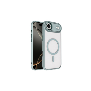 Coque de téléphone portable Premium Orange Slim Fit pour iPhone 17 Air compatible MagSafe, en silicone chromé, style Ins, finition givrée - Product Image 2