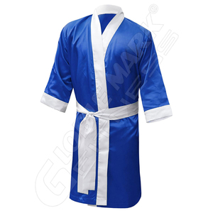 Best Quality Custom Design Satin Silk <b>Robe</b> Wholesale Boxing <b>Hood</b> <b>Robe</b> Custom Made Martial Arts Wear - Product Image 2