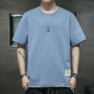 100% algodón puro algodón Streetwear Oversized Drop Shoulder personalizado de alta calidad serigrafía peso pesado camisetas para hombre - Product Image 4