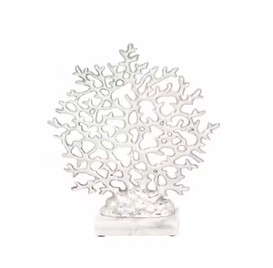 Recién llegado, esculturas decorativas de Metal hechas a mano, aluminio de alta calidad, acabado plateado, Metal, regalos modernos, artes de Acción de Gracias - Product Image 1