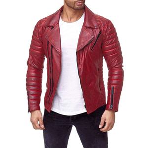Fabricante de fábrica Mejor Precio Chaqueta de cuero genuino para los hombres transpirable Hombres a prueba de viento Chaqueta de cuero OEM Abrigo personalizado - Product Image 1