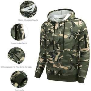 Ensemble de survêtement 2 pièces pour homme, camouflage écologique, nouvelle collection, à capuche, athlétique, personnalisé, streetwear décontracté, coupe ajustée, vente en gros - Product Image 5