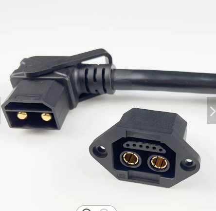 2+6 Anti-Spark 35A High Current Electrical Plug 6P Signal Connector PA Material ROHS for AC/DC Interface for Ebike EV