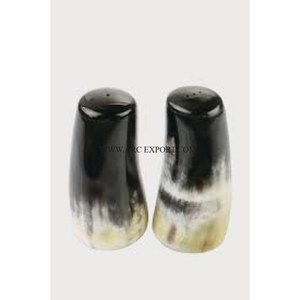 Juego de 2 tamaños diferentes de material de cuerno, sal y pimienta, venta al por mayor, nuevo estilo, Decoración de mesa, conjunto de sal y pimienta para bodas, proveedor - Product Image 6