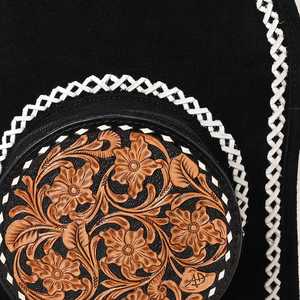 Sac à dos en cuir véritable occidental de style cowgirl de luxe de haute qualité motif personnalisé fleur de gland pour l'automne-prix de gros - Product Image 4