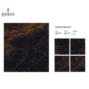 Azulejo de Porcelana de Diseño Moderno con Acabado Brillante de 600x600mm y 600x1200mm, Acabado Mate de 5mm, Resistente a los Ácidos, Vitrificado RAYKAS - Product Image 5