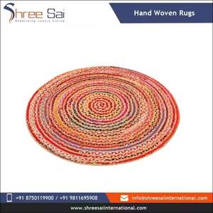 Vente chaude Écologique Coton Tissé Tapis Plat Armure Fibre Naturelle À La Main Dhurrie pour Salon Durable Décor À La Maison - Product Image 2