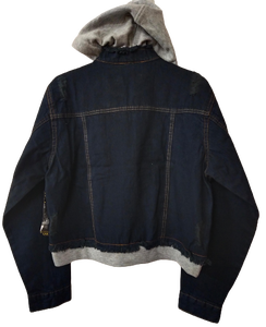 Veste en jean d'hiver pour homme à capuche 100% coton coupe-vent séchage rapide respirante design vintage personnalisé nouvelle collection 2024 vente en gros meilleure qualité - Product Image 6