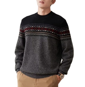 Suéteres de Cachemira para Hombre, Largura Regular, para Invierno, Cómodos, Duraderos, Transpirables, con Logotipo Frontal - Product Image 1