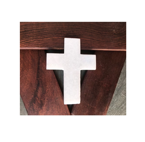 Croix en marbre ornement Art Home Desktop spécial vente chaude en gros Design moderne croix en marbre blanc - Product Image 5