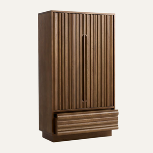 Mueble de Almacenamiento Moderno con Listones de Madera para Bar en Casa, Bodega, Sala de Estar, Comedor, Uso en Hoteles - Diseño de Muebles Versátil - Product Image 4