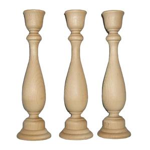 Candelabro de madera con acabado natural para ocasión navideña, candelabro de madera de diseño único para uso doméstico en Hotel, candelabro - Product Image 1