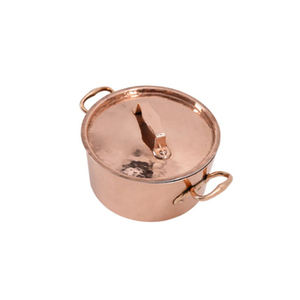 Bol de service rond en acier inoxydable et fer avec couvercle parfait pour hôtel, restaurant et casserole de mariage - Product Image 4