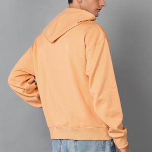 Sweat à capuche en coton d'hiver avec design imprimé de lettres personnalisées Doublure unie pour hommes et femmes OEM Saison d'hiver Col à capuche - Product Image 5