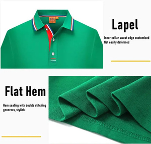 Polo en coton imprimé personnalisé pour hommes, chemises de golf à manches courtes, style décontracté, avec logo brodé, tricoté et respirant - Product Image 5