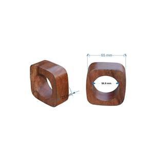 Servilleteros de madera Natural hechos a mano, servilleteros creativos para bodas, cenas, fiestas, Decoración de mesa, accesorios almacenados - Product Image 4