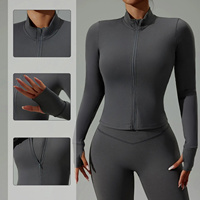 Conjunto de sujetador deportivo y shorts de yoga para mujer, de cintura alta, elástico, transpirable, ecológico, con espalda cruzada, diseño liso, OEM, tres piezas