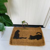 Tapis pour animaux de compagnie pour chats, accessoires pour animaux de compagnie en noix de coco, tapis/tapis à gratter naturel pour animaux de compagnie, jouet à gratter pour animaux de compagnie, tapis de yoga en fibre de noix de coco pour chiens