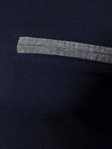 เสื้อโปโลมีซิปสำหรับผู้ชายเสื้อถักแบบสวมหัวแขนสั้นแบบกำหนดเอง - Product Image 6