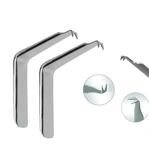 Retractor de mejillas Austin en ángulo recto, hoja de 80mm, juego de instrumentos manuales de acero para cirugía plástica - Product Image 1