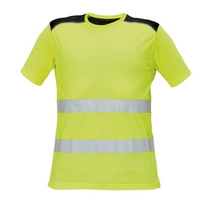 T-shirt de travail haute visibilité pour homme, manches courtes, gris, réfléchissant - Product Image 1