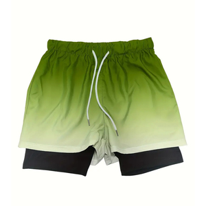 <b>Men's</b> Gym <b>Shorts</b> For Weightlifting <b>Green</b> Eco-Friendly Customized Top Sale Best Selling Premium Quality Unique Style - Product Image 1