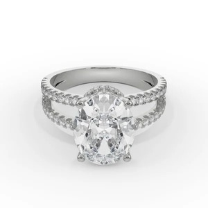 925 Sterling Silver Oval Round Lab Grown Diamond <strong>Ring</strong> Wedding <strong>Ring</strong> Hip Hop Jewellery Engamanet <strong>Ring</strong>