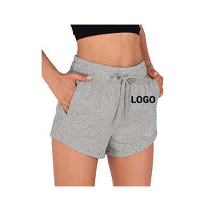 Pantalones cortos de primavera y verano para mujer, pantalones cortos deportivos informales elásticos de cintura alta para mujer - Product Image 1