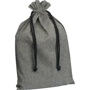 Sacche Sportive Ecologiche PIUS in Cotone Riciclato per Gadget, Design Promozionale con Coulisse - Product Image 1