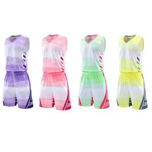 Ropa deportiva de diseño único Bsci poliéster/algodón adultos camisetas de baloncesto pantalones cortos impresos de secado rápido conjunto de uniformes antibacterianos - Product Image 6