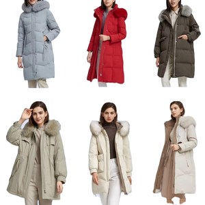 Chaqueta de Plumón de Invierno de Alta Calidad, Color Negro, para Mujer, Abrigo de Exterior, Manga Extra Larga, Talla Grande, Chaqueta Informal Acolchada para Mujer - Product Image 6