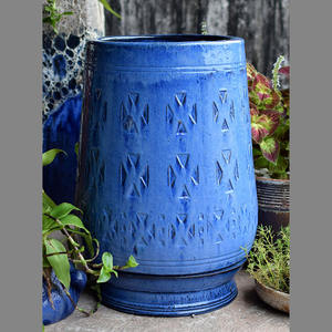 Macetas Modernas de Cerámica para Jardín, Hechas a Mano, Ecológicas, Duraderas, de Gran Tamaño, con Orificio de Drenaje, Esmaltadas - Product Image 1