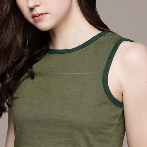 Nardon Apparel 100% Coton Basic T-shirt Femme Crop Tops Col Rond 160 Grammes - Product Image 6