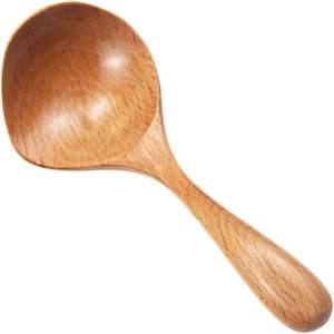 Cucharón de sopa de madera Cucharón de cocina con pico Cuchara de madera con mango largo Cucharón para servir Cuchara para el hogar Cocina Restaurante - Product Image 5