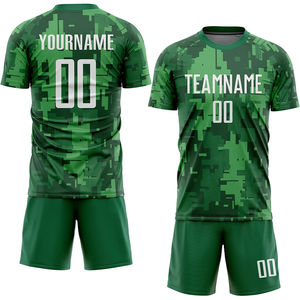 Uniforme de football unisexe en polyester de haute qualité, impression personnalisée du nom, style haut de gamme, vêtements d'entraînement pour adultes, sublimation - Product Image 1