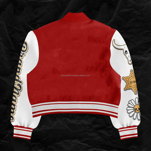 Blouson matelassé en toile de laine, mode hiver, boutonné, manches longues, style professionnel, service OEM, unisexe, best-seller - Product Image 2