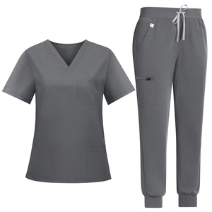 Conjuntos de Uniformes Médicos de Talla Grande para Enfermeras, Uniformes de Enfermería con Spandex para Mujer, Uniformes Médicos para Hospital - Product Image 2