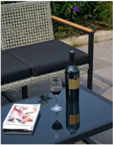 Gran oferta, juego de conversación de Patio duradero y cómodo de 4 piezas para muebles de exterior y jardín para sala de estar, comedor, hoteles - Product Image 2